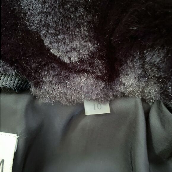 Sam. Girl's Harlow Faux Fur Jacket size 10 - Picture 11 of 12